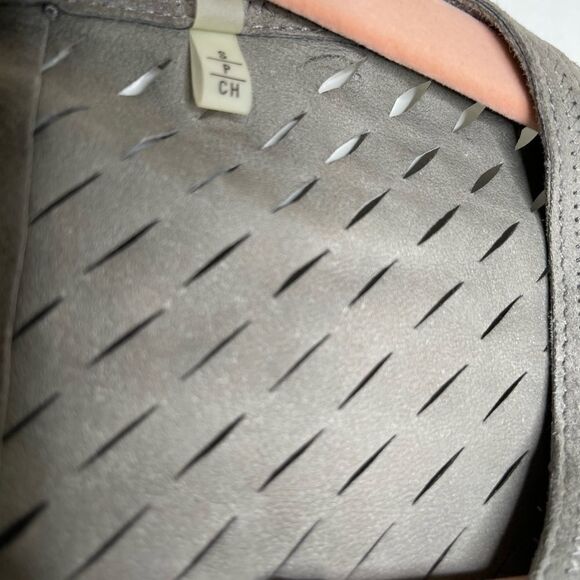 Elie Tahari Harley Laser-Cut Suede Coat, Cocoa - Picture 7 of 11